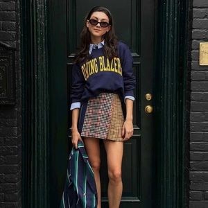 NWOT Rowing Blazers x Target Plaid Pleated Miniskirt